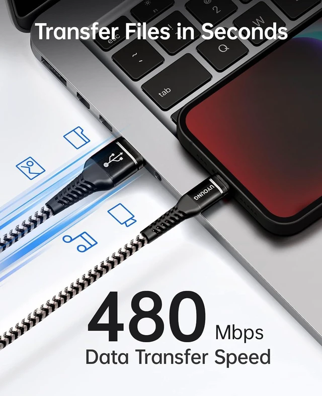 Alt view image 3 of 7 - 6ft 3Pack Charger Cord