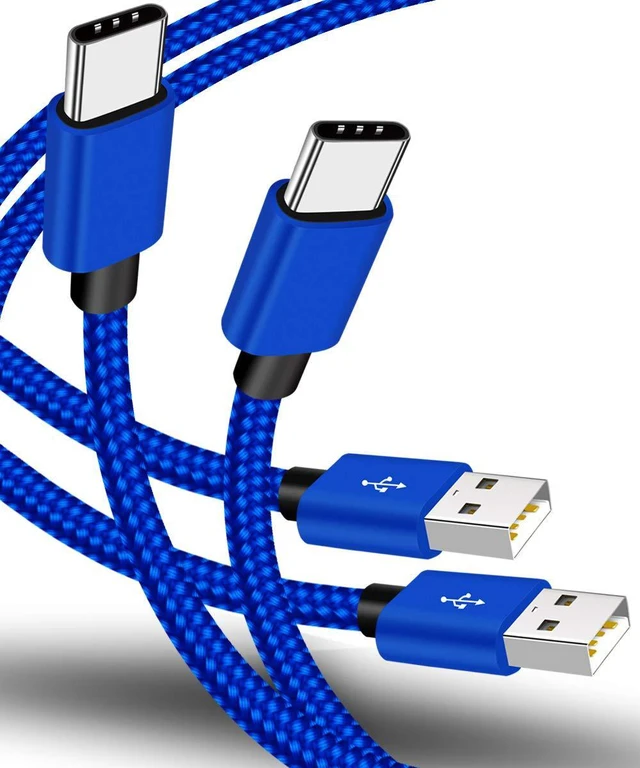 Main image of USB C Cable, VOTY Braided 10ft Fast Charging Cord for Samsung Galaxy S8 S9 S10 Plus S9+ S10E Note 8 9 10 Moto G7 G6 Z4 Z3 Z2 Z Play, LG G8 G7 V40 V30 Type C Charger for GoPro Hero 7 6 5 Nintendo