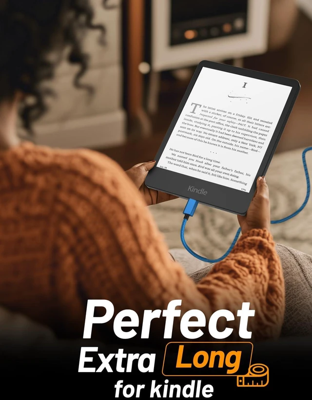 Alt view image 7 of 7 - USB C Cable, VOTY Braided 10ft Fast Charging Cord for Samsung Galaxy S8 S9 S10 Plus S9+ S10E Note 8 9 10 Moto G7 G6 Z4 Z3 Z2 Z Play, LG G8 G7 V40 V30 Type C Charger for GoPro Hero 7 6 5 Nintendo