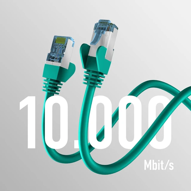 Alt view image 2 of 5 - EFB-Elektronik - CAT. 7 Network Cable up to 10 Gbit - 15m LAN Cable Ethernet Cable Patch Cable with Jack/Kink Protection - RJ45 Connection, S/FTP PIMF Shielding - Green