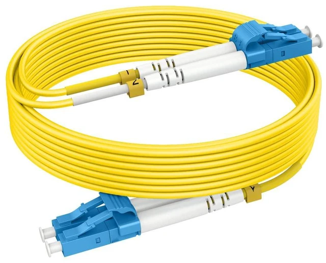 Main image of 400ft/122m OS2 LC to LC Single Mode Fiber Patch Cables, Options 7inch~800ft, Fiber Optic Cable 10G SMF LSZH Duplex 9/125m OD 2.0mm,