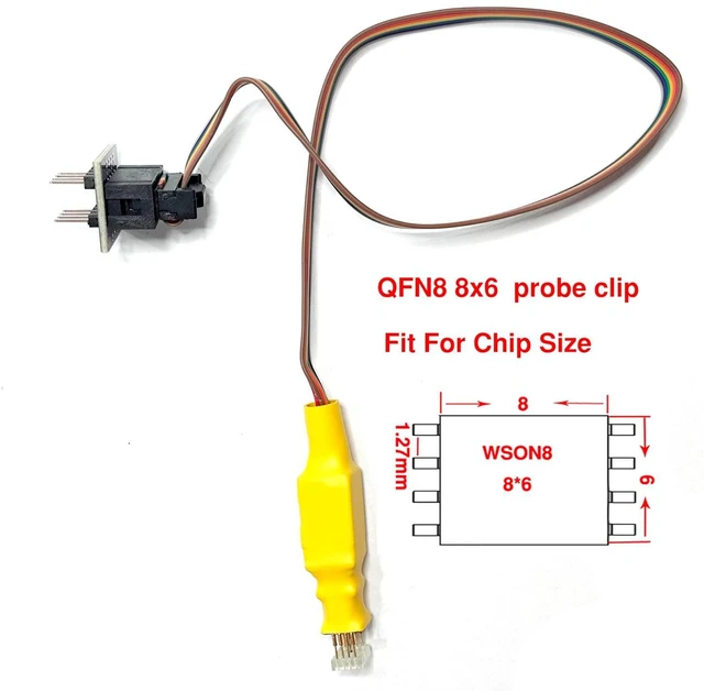 Alt view image 3 of 7 - T76 Programmer for with Xgecu T56 Tl866ii T48 Replacement IC Probe Clip Reader Writer Support Eprom ISP Chip PIC NAND Flash EMMC GAL CPLD VGA BGA Socket Tester (T76+QFN8 8x6)