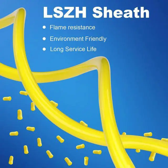 Alt view image 5 of 7 - 5Pcs 1 Meter Fiber Optic Patch Cord SC UPC to LC UPC, Simplex Single Mode Fiber Cable Jumper OS2 G652D 9/125m, 1310nm/1550nm LSZH 3.0mm