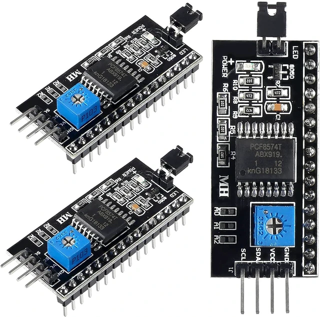 Main image of 3pcs 5V 2004 1602 LCD Display IIC I2C Adapter IIC I2C Serial Interface Adapter Converter Module for Arduino UNO R3