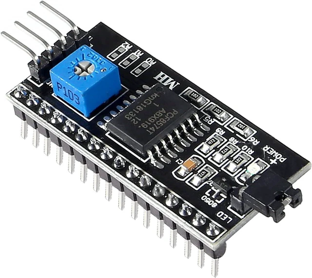 Alt view image 4 of 6 - 3pcs 5V 2004 1602 LCD Display IIC I2C Adapter IIC I2C Serial Interface Adapter Converter Module for Arduino UNO R3