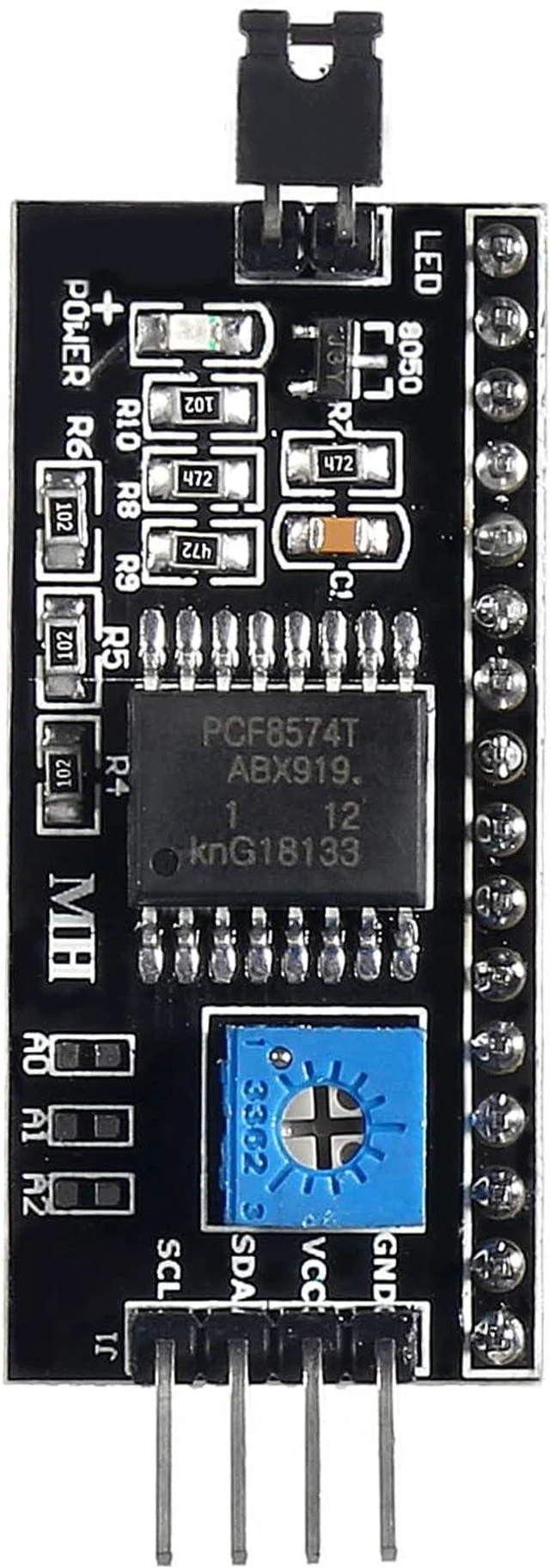 Alt view image 5 of 6 - 3pcs 5V 2004 1602 LCD Display IIC I2C Adapter IIC I2C Serial Interface Adapter Converter Module for Arduino UNO R3
