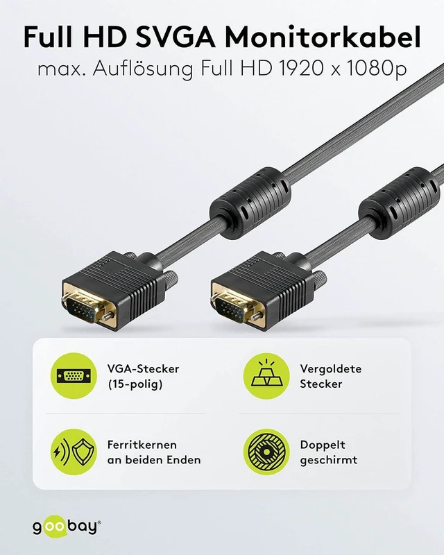 Alt view image 2 of 5 - Wentronic 20m SVGA XGA 2000 Monitor Cable