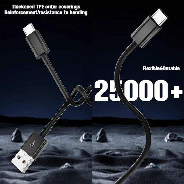 Alt view image 4 of 7 - Car Carplay Cable for iPhone 16/15,iPhone16/15 Plus 16/15Pro16/15Pro Max Charger,USB A to USB C for Carplay USB C Cord, iPad USB C Cable 10th, iPad Air Car Charger Cable Cord Replacement 6FT (Black)