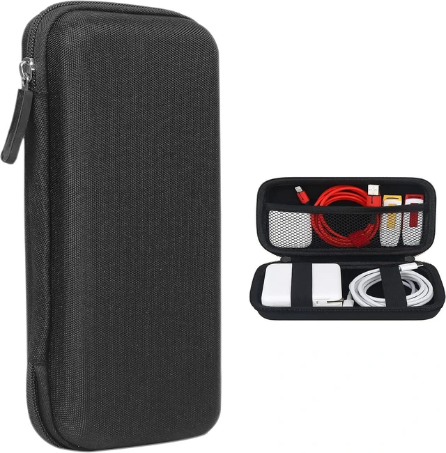 Main image of Sounce Portable Electronic Accessories Organizer - Travel-Friendly Pouch for Vlogging Camera, USB Cables, Power Banks, Adapters, Hard Disks, and More