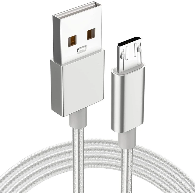 Main image of USB Charging Cable, 10FT Nylon Braided Controller Charger, Charge and Play, Micro USB High Speed Charger Sync Cord for Controller Devices, Cell Phones and Tablets (1-Pack, 10 Foot)