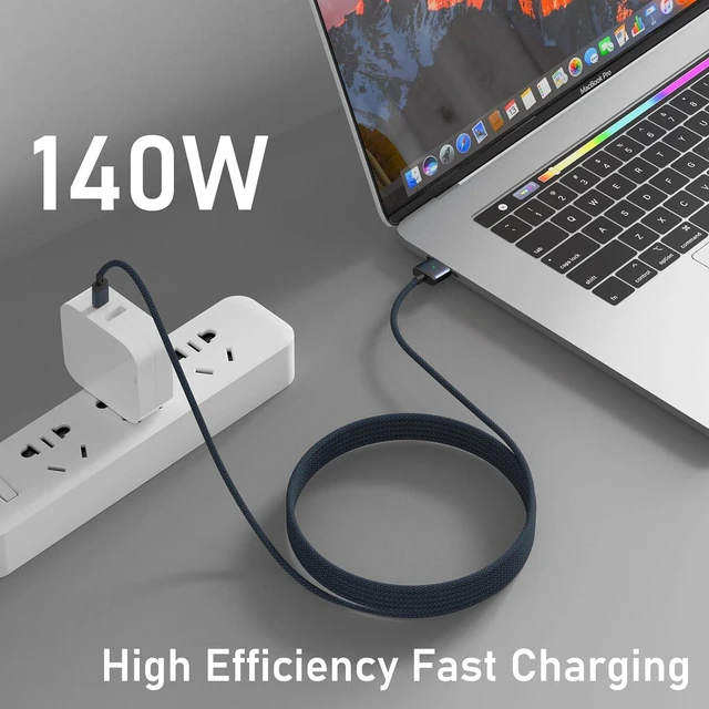 Alt view image 4 of 6 - 140W USB-C to Magnetic 3 Cable for M4 MacBook Pro Air Charging,6.6ft Compatible with MagSafe 3 cable for MacBook Air (15''13'' M4 2025,M3 2024, M2 2023, M2 2022),Pro(16"14" 2024/2023/2021) 2m