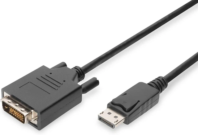 Main image of Digitus 1m DP Male to DVI-D Male DisplayPort Adapter Cable - Black