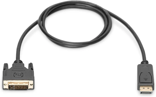 Alt view image 5 of 6 - Digitus 1m DP Male to DVI-D Male DisplayPort Adapter Cable - Black