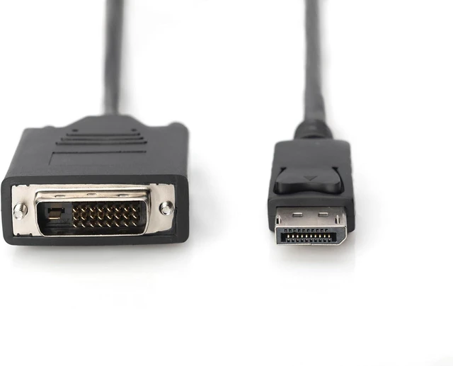 Alt view image 4 of 6 - Digitus 1m DP Male to DVI-D Male DisplayPort Adapter Cable - Black