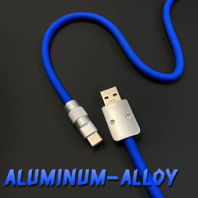 Alt view image 4 of 7 - Recyphi Chubby 2.0 USB Extra Durable Fast Charging Cable USB C to C Type-C Cables Laptop Silicone Phone Charger Cord