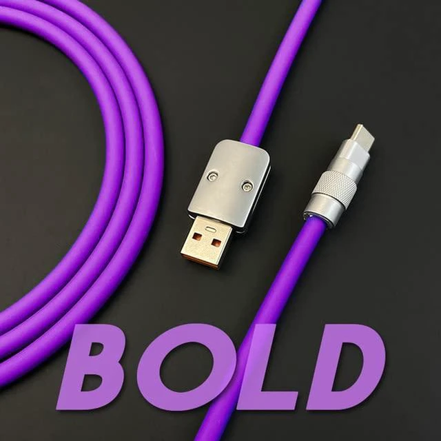 Alt view image 6 of 7 - Recyphi Chubby 2.0 USB Extra Durable Fast Charging Cable USB C to C Type-C Cables Laptop Silicone Phone Charger Cord