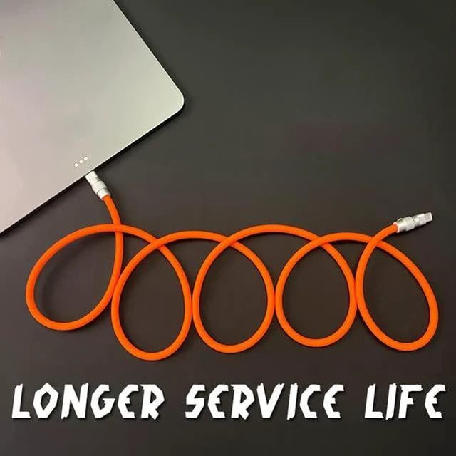 Alt view image 5 of 7 - Recyphi Chubby 2.0 USB Extra Durable Fast Charging Cable USB C to C Type-C Cables Laptop Silicone Phone Charger Cord
