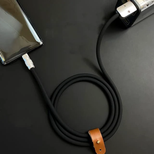 Alt view image 7 of 7 - Recyphi Chubby 2.0 USB Extra Durable Fast Charging Cable USB C to C Type-C Cables Laptop Silicone Phone Charger Cord