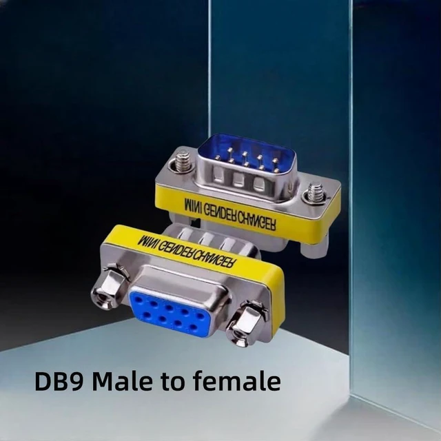 Alt view image 2 of 4 - 2pcs Rs232 Serial Cable 9 Pin DB9 Male to Female Gender Changer Coupler Adapter Connector