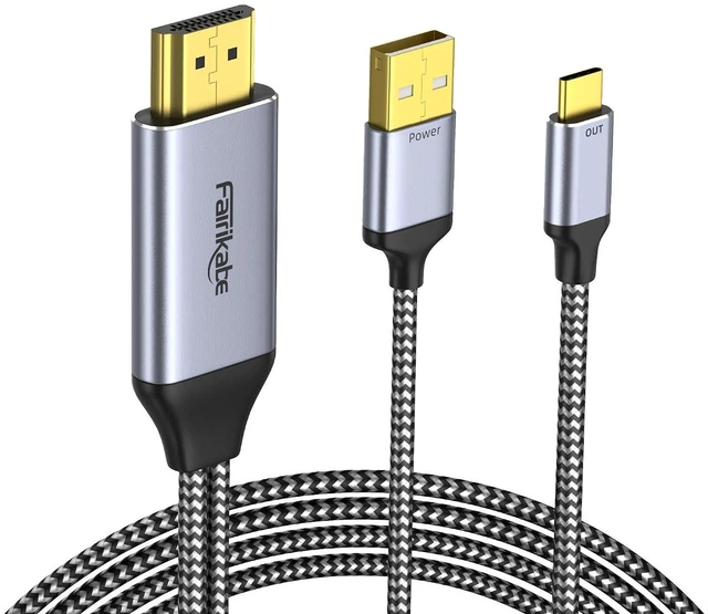 Main image of HDMI to USB C Cable 4K60Hz 10FT, HDMI Source to USB C Monitor Display Adapter, Compatible with Xreal Air, Xreal One, Nreal, RayNeo,Rokid AR Glasses, Steam Deck Dock, PS5, Xbox, Portable Monitor
