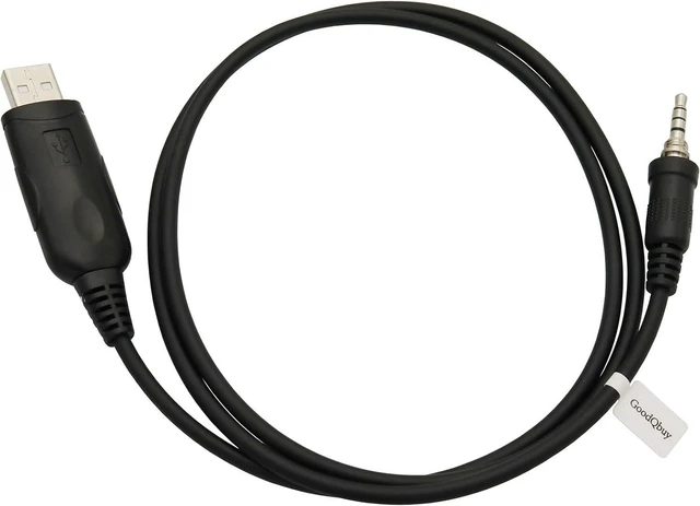 Main image of USB Programming Cable Cord for Yaesu Vertex/Standard Horizon Radio HX370E VX-6R VX-7R VX-7E HX750 VX-120 VXA-700 1-pin