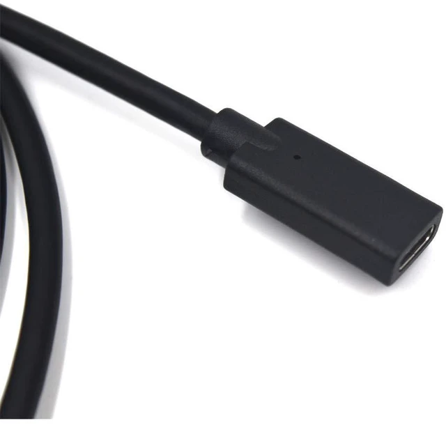 Alt view image 3 of 6 - 2ft USB C to USB C Extension Cable, 90 Degree Angle Up& Down USB Type C Male to Female Sync Charging & Data Transfer Cord, 3A & 10Gbps (Up & Down-2ft)