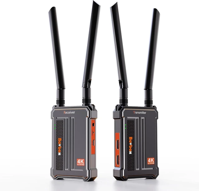 Main image of Wireless HDMI Transmitter and Receiver 4K, 2.4/5.0GHz HDMI Wireless Extender for Streaming Video/Audio from DSLR/Camera/Projector/DVR/Laptop/PS5, 490FT (150M) Range 0.1S Low Latency