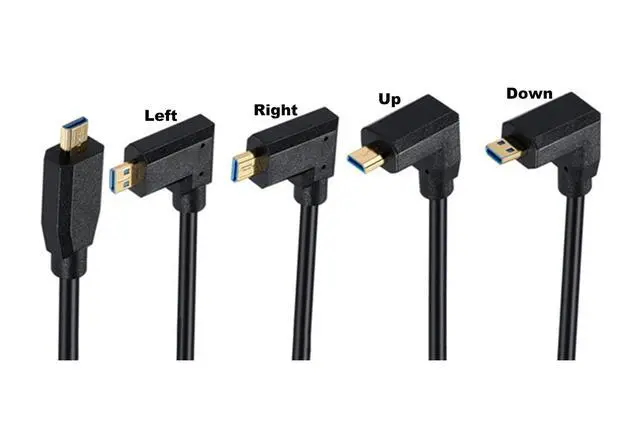 Alt view image 7 of 7 - 4ft HDMI 8K Coiled Cable, 90 Degree Right Angle Micro HDMI 8K Male to HDMI 8K Male Adapter Shield Cable, Micro HDMI 2.1 to HDMI 2.1 Version Spiral Spring Cord, 8K@60HZ