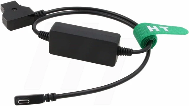 Alt view image 5 of 6 - HangTon 65W 5V 3A Power Cable P-TAP D-tap to USB Type C Quick Charge 24'' for Phone Tablet Laptop Mixer Recorder SDI Converter Wireless Transmitter