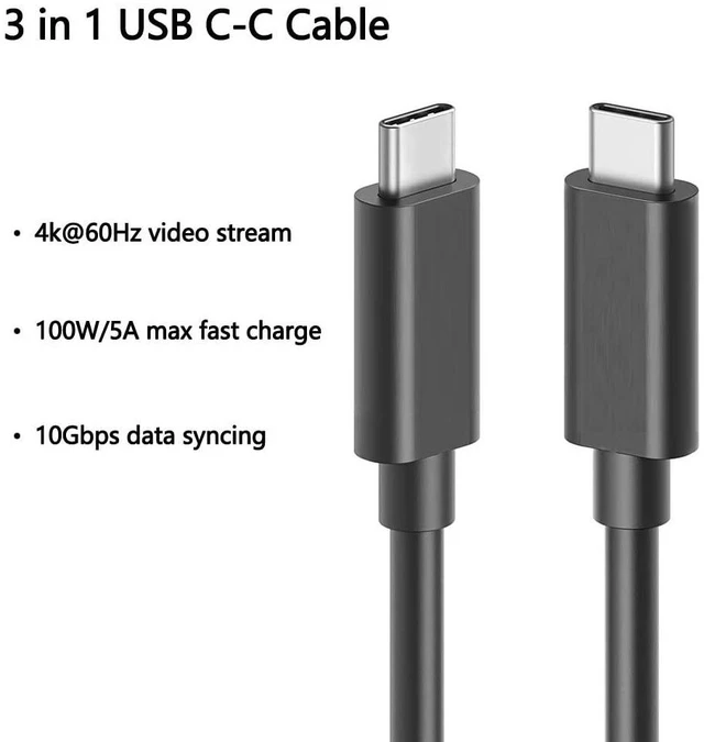 Alt view image 2 of 5 - Akingdleo Portable External Monitor Cable, 10Gpbs 4K USB Type-C Monitor Cable Compatible with Lepow USB C Portable Monitor Z1/ Z1 Pro/ Z1 Gamut/Lite H1