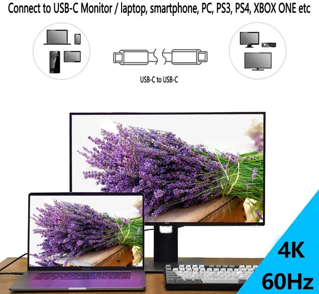 Alt view image 3 of 5 - Akingdleo Portable External Monitor Cable, 10Gpbs 4K USB Type-C Monitor Cable Compatible with Lepow USB C Portable Monitor Z1/ Z1 Pro/ Z1 Gamut/Lite H1