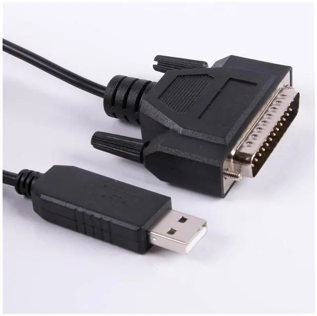 Alt view image 2 of 6 - F/;TD/;1 USB to RS232 25 Pin DB25 Male Connector Serial Adapter Cable CNC Controls Programming Cable Compatib C-232R US-232R(16ft)