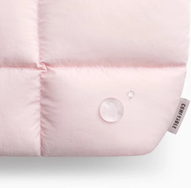 Alt view image 5 of 6 - Comfyable Puffy Electronics Organizer Travel Case, Cute Tech Pouch for Women Men, Cable Storage Bag for Charger, Phone, Power Bank, Cord, Compact Tech Accessories Pouch, Light Pink