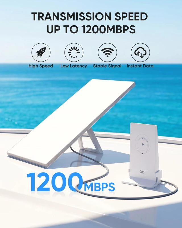 Alt view image 3 of 7 - Kuulaa Starlink Gen 3 Cable 100FT/30M, 24AWG Waterproof Starlink Generation 3, High-Speed Data Transmission for Starlink Extension Ethernet Cable V3