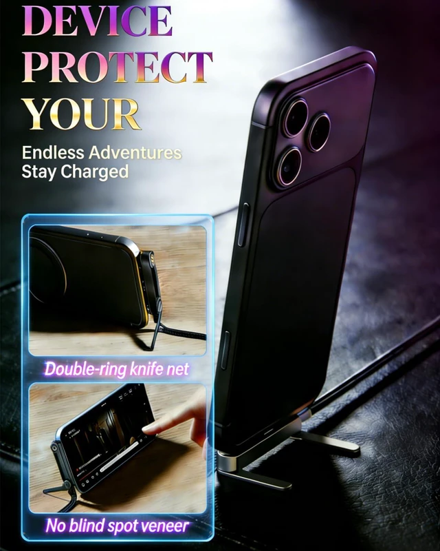 Alt view image 3 of 7 - 2-in-1 Invisible Holder Charger Cable Fast Charging Cord with Built-in Phone Stand, 240W Super Fast Charging Cord with Built-in Folding Phone Stand, Type-C Cable for iPhone Gaming (3PCS)