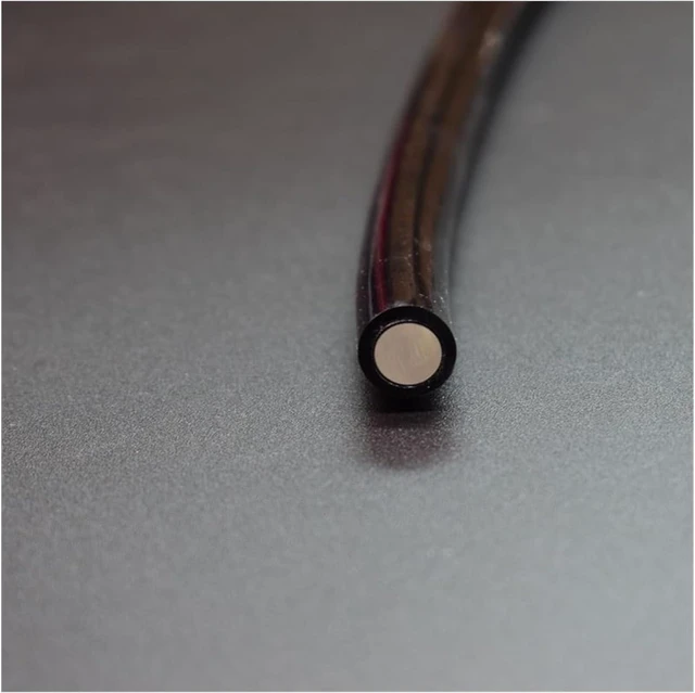 Alt view image 2 of 6 - Wen ST 1100mX Black Cover PMMA End Glow Plastic Optic Fiber Cable Inner 1mm ~ 10mm Diameter for Decorative Lighting(Inner Diameter 8mm,1 Meter)