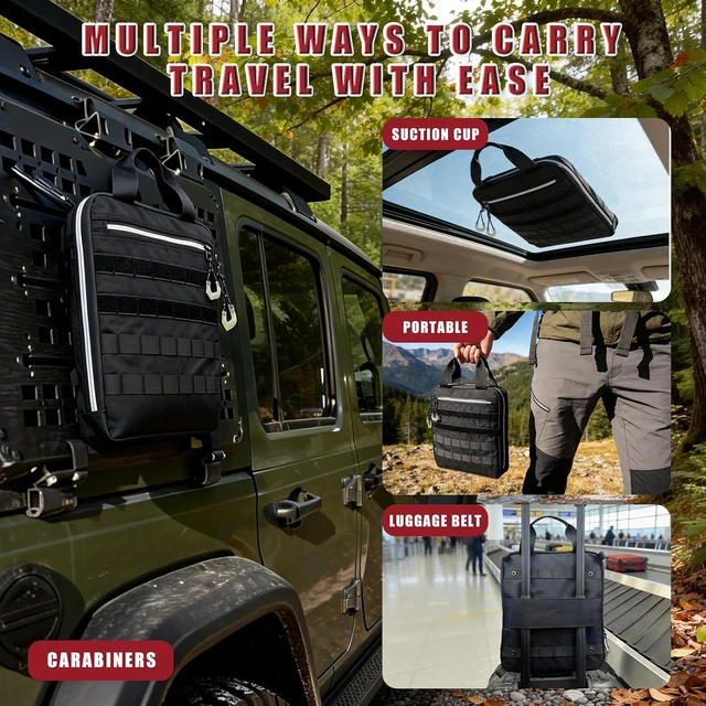 Alt view image 5 of 5 - Starlink Mini Storage Bag, MOLLE Tactical Pouch Panel for RV Fishing Hiking