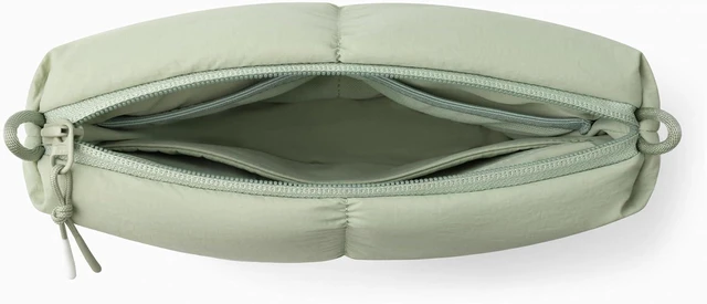 Alt view image 4 of 6 - Comfyable Puffy Electronics Organizer Travel Case, Cute Tech Pouch for Women Men, Cable Storage Bag for Charger, Phone, Power Bank, Cord, Compact Tech Accessories Pouch, Sage