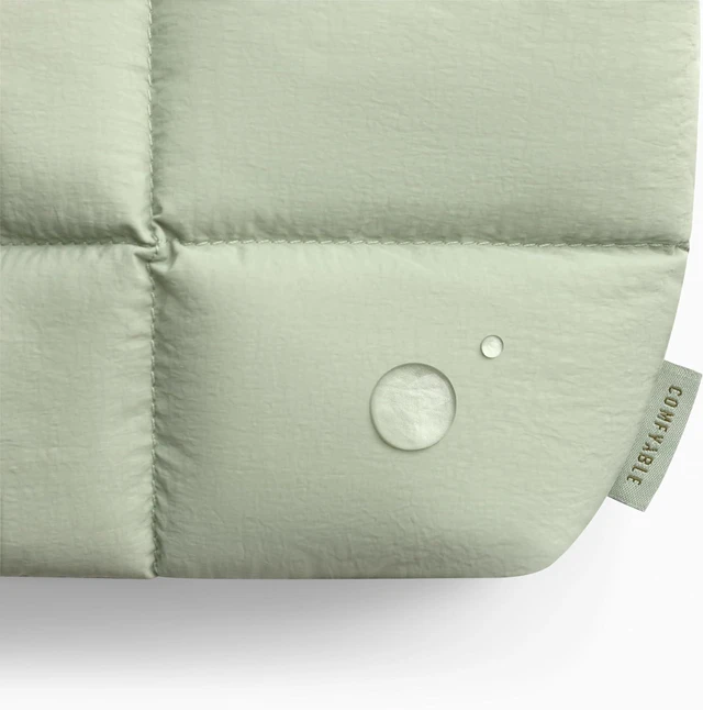 Alt view image 5 of 6 - Comfyable Puffy Electronics Organizer Travel Case, Cute Tech Pouch for Women Men, Cable Storage Bag for Charger, Phone, Power Bank, Cord, Compact Tech Accessories Pouch, Sage