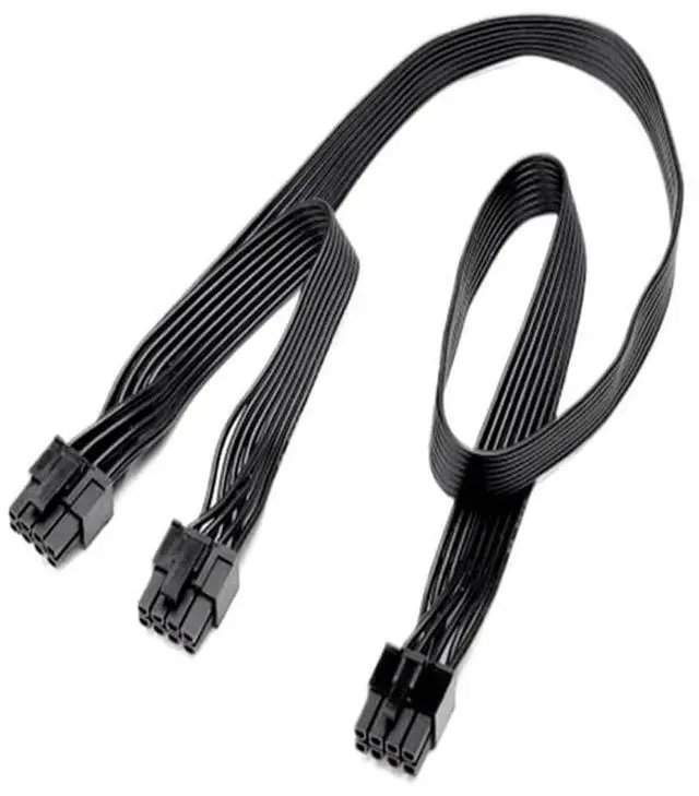 Main image of RM1000e RM850e RM750e PCI-E 8Pin 6+2Pin V/GA GPU Power Cable for TY>pe 3&4 Modular PSU 18AWG 60+20CM