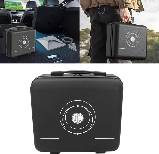 Alt view image 2 of 7 - Mini Travel Case, Waterproof Hard Shell Mini Accessories Storage Case, Carrying Bag for Satellite, Portable Box for Kickstand, Power Supply, Pipe Adapter, Cables