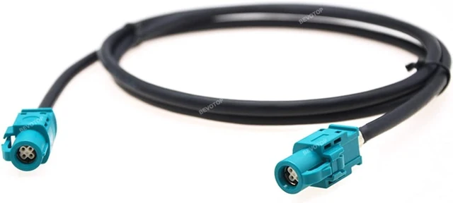 Alt view image 6 of 7 - HSD Cable USB Electric Wire Cable FAKRA Z HSD LVDS Male to Male 4 Pin 4-Cores Cable for Bez BW Tla VW (Color : HSD Z LM to F, Size : 3M)