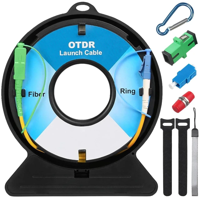 Main image of OTDR Launch Cable Dead Zone Eliminator SC/APC-LC/UPC SM9/125 1KM Extension Cord for OTDR Fiber Tester