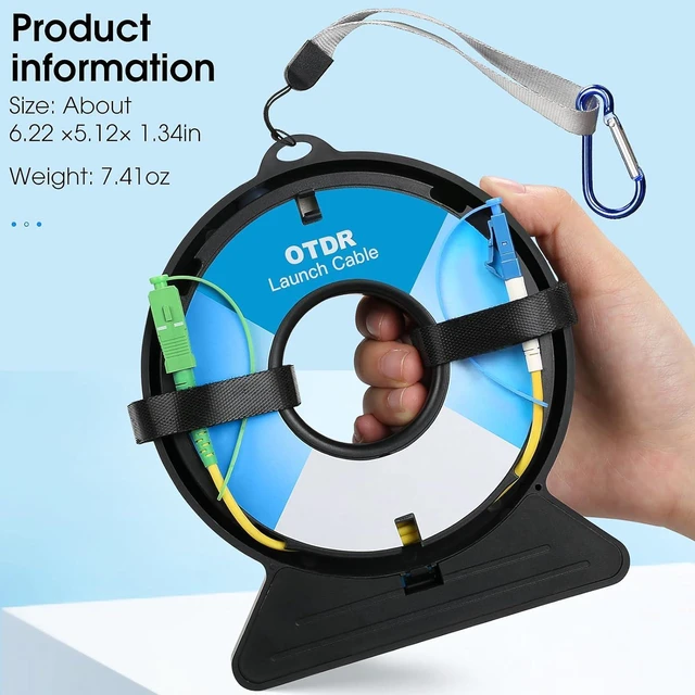 Alt view image 2 of 7 - OTDR Launch Cable Dead Zone Eliminator SC/APC-LC/UPC SM9/125 1KM Extension Cord for OTDR Fiber Tester