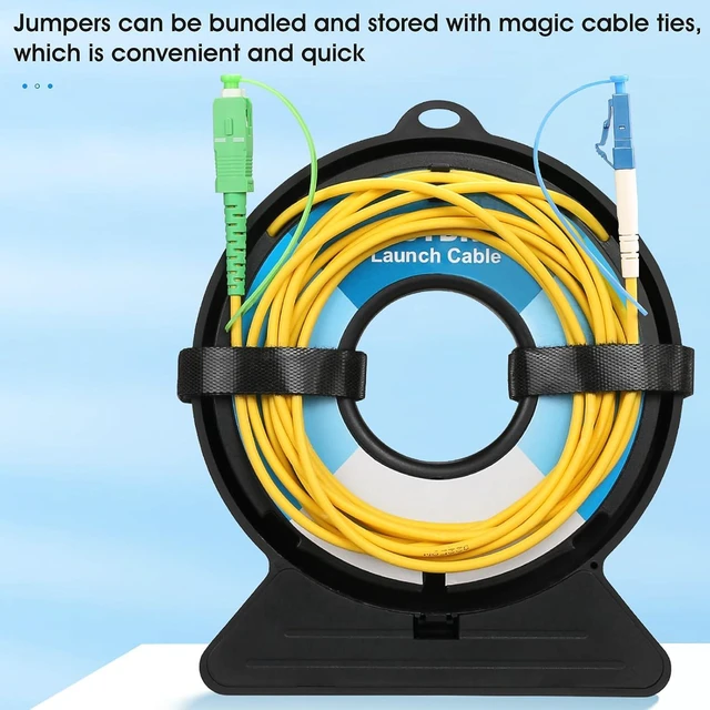 Alt view image 4 of 7 - OTDR Launch Cable Dead Zone Eliminator SC/APC-LC/UPC SM9/125 1KM Extension Cord for OTDR Fiber Tester