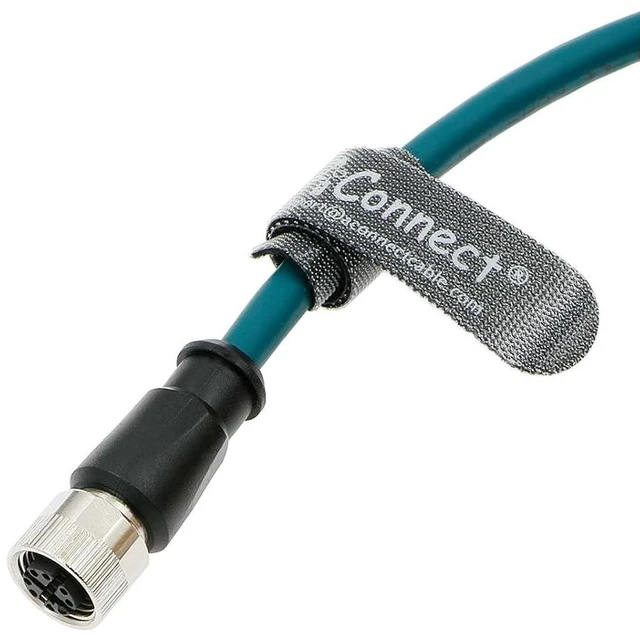 Alt view image 3 of 5 - M12 8 Position X-Code Male to Female Aviation Sensor Connector Industrial Cable High Flexible Shielded Waterproof Cord for Device Network, Fieldbus Module 3M