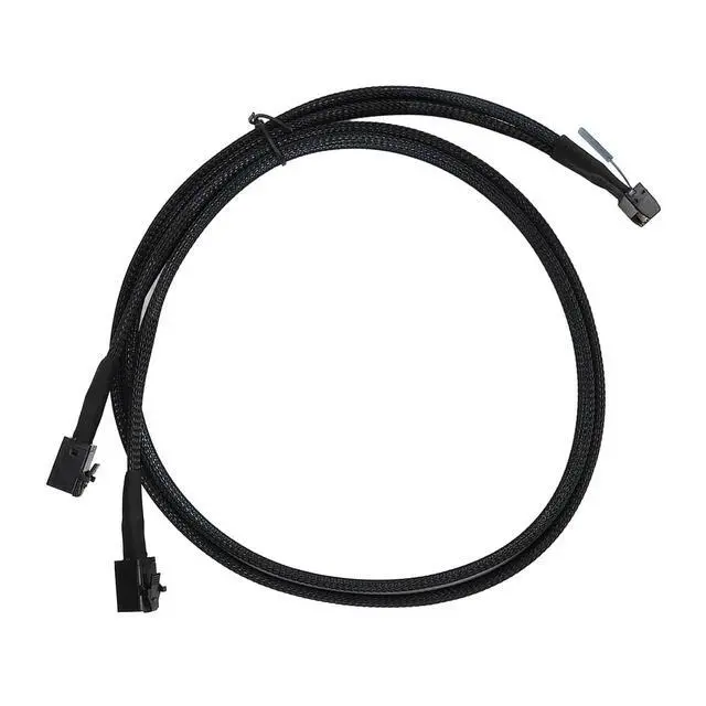 Alt view image 7 of 7 - for MCIO 8i to 2 SFF 8643 Cable, PCIe PCI Express 5.0 for MCIO X8 to Mini SAS HD SFF 8643 Cord for Server Data Center, 32GT s High Speed SFF 8643 Data Extension Cable, 31.5 Inch