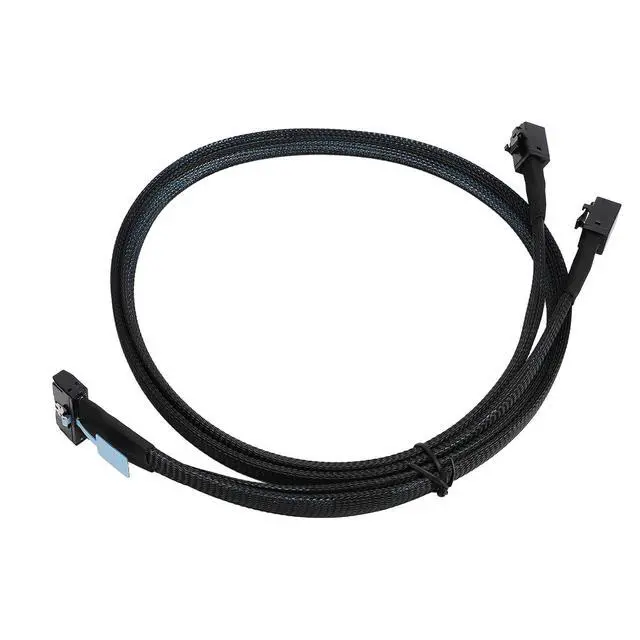 Alt view image 6 of 7 - for MCIO 8i to 2 SFF 8643 Cable, PCIe PCI Express 5.0 for MCIO X8 to Mini SAS HD SFF 8643 Cord for Server Data Center, 32GT s High Speed SFF 8643 Data Extension Cable, 31.5 Inch