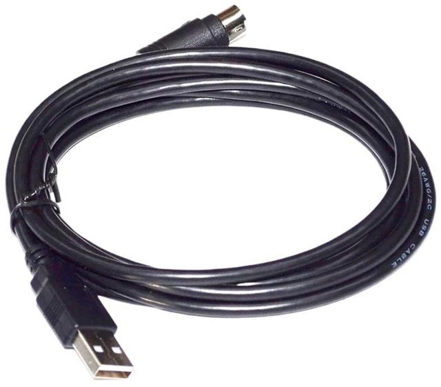 Main image of USB to MINI DIN 6 PIN MD6 Male Program Upgrade Cable for Automobile,USB A MINI-DIN 6PIN Inspection DST010 KABLE(3.6m)