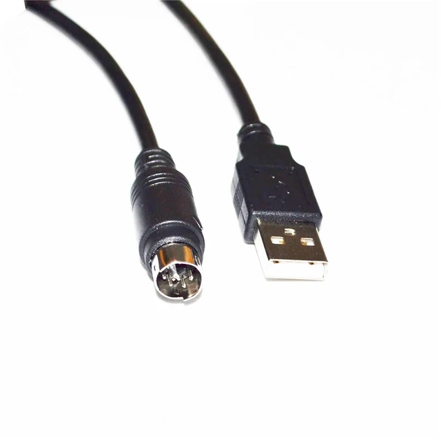 Alt view image 5 of 5 - USB to MINI DIN 6 PIN MD6 Male Program Upgrade Cable for Automobile,USB A MINI-DIN 6PIN Inspection DST010 KABLE(3.6m)